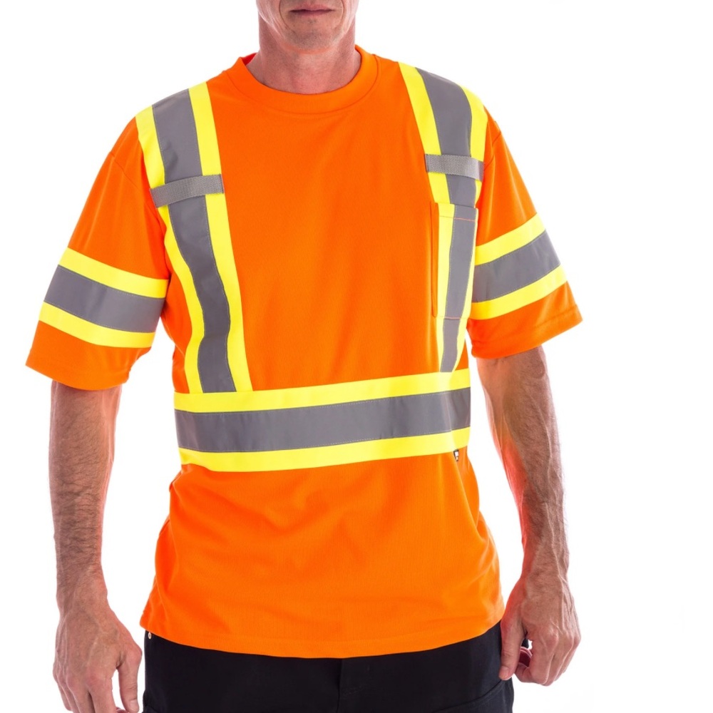 Holmes Workwear High-Visibility Short Sleeve T-Shirt - Orange